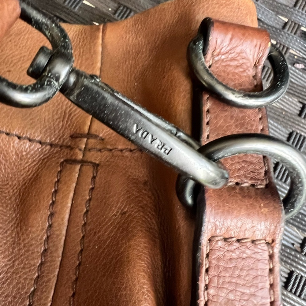 Prada Tan Leather Men's Briefcase - Picture 5 of 9